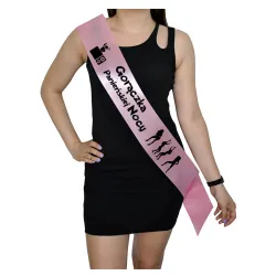 Szarfa RÓŻOWA Wieczór Panieński Gorączka Panieńskiej nocy